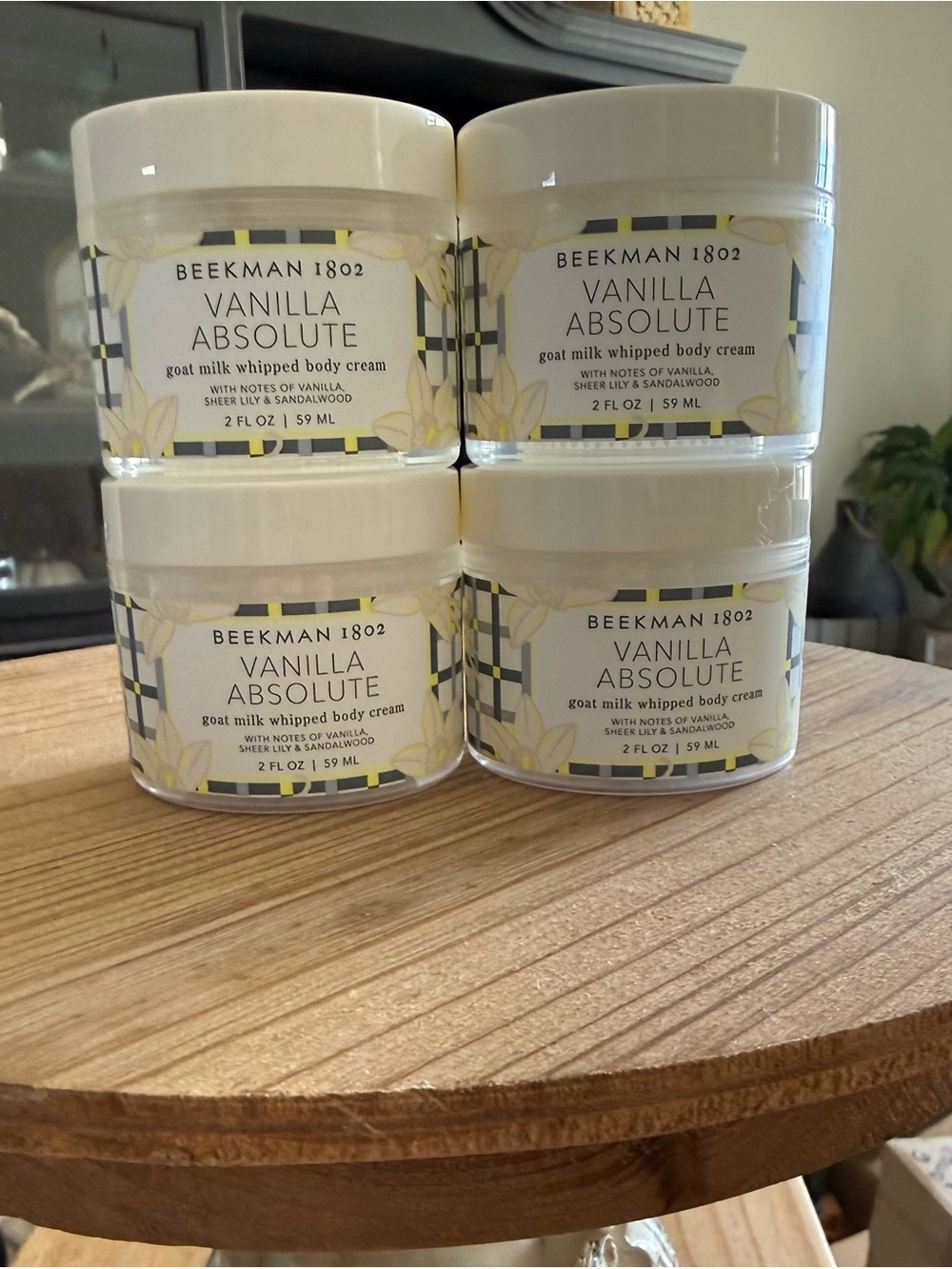 Beekman 1802 Vanilla Absolute Whipped Body Cream - 4 jars! Sealed. Great gifts!